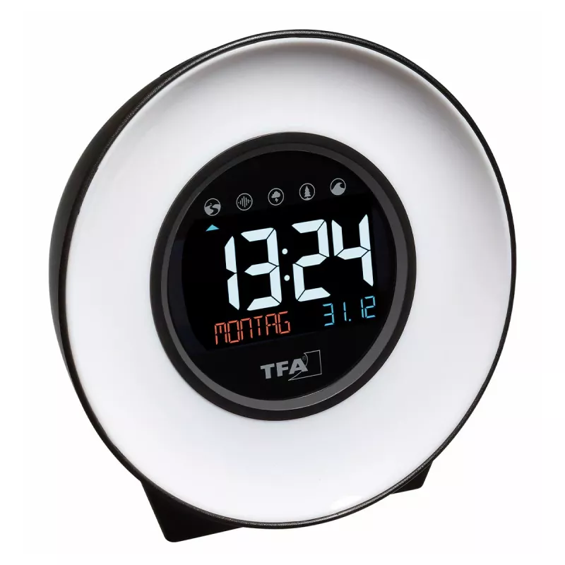 TFA Dostmann 60.2023.02 Despertador de cuarzo blanco