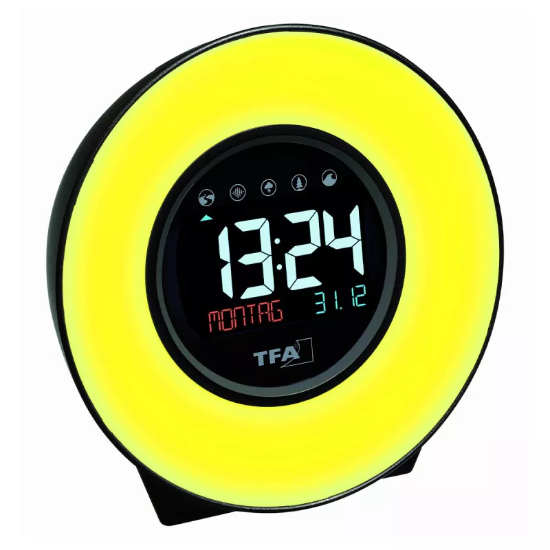 TFA Dostmann 60.2023.02 Despertador de cuarzo blanco