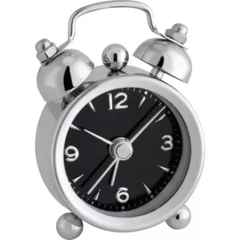 TFA Dostmann 60.1000.01 Despertador, negro/plata/blanco