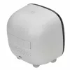 TFA Dostmann 60.2034.02 Despertador de cuarzo blanco con 2 alarmas