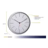 TFA Dostmann 60.3049.02 Reloj de pared de cuarzo redondo blanco