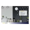 TFA Dostmann 60.3049.02 Reloj de pared de cuarzo redondo blanco