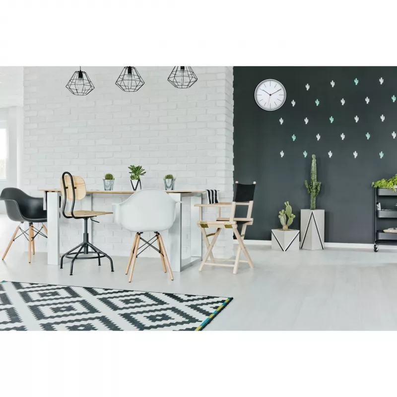 TFA Dostmann 60.3049.02 Reloj de pared de cuarzo redondo blanco