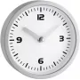 TFA Dostmann 60.3012 Reloj de pared de cuarzo redondo plateado