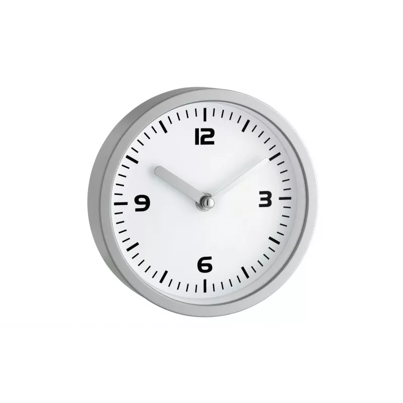 TFA Dostmann 60.3012 Reloj de pared de cuarzo redondo plateado