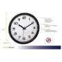 TFA Dostmann 60.3050.01 Reloj de pared de cuarzo 305 mm negro