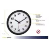 TFA Dostmann 60.3050.01 Reloj de pared de cuarzo 305 mm negro