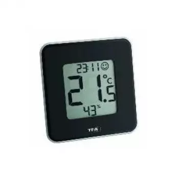 TFA Dostmann 30.5021.01 Style termo-higrómetro digital negro (30.010.425)