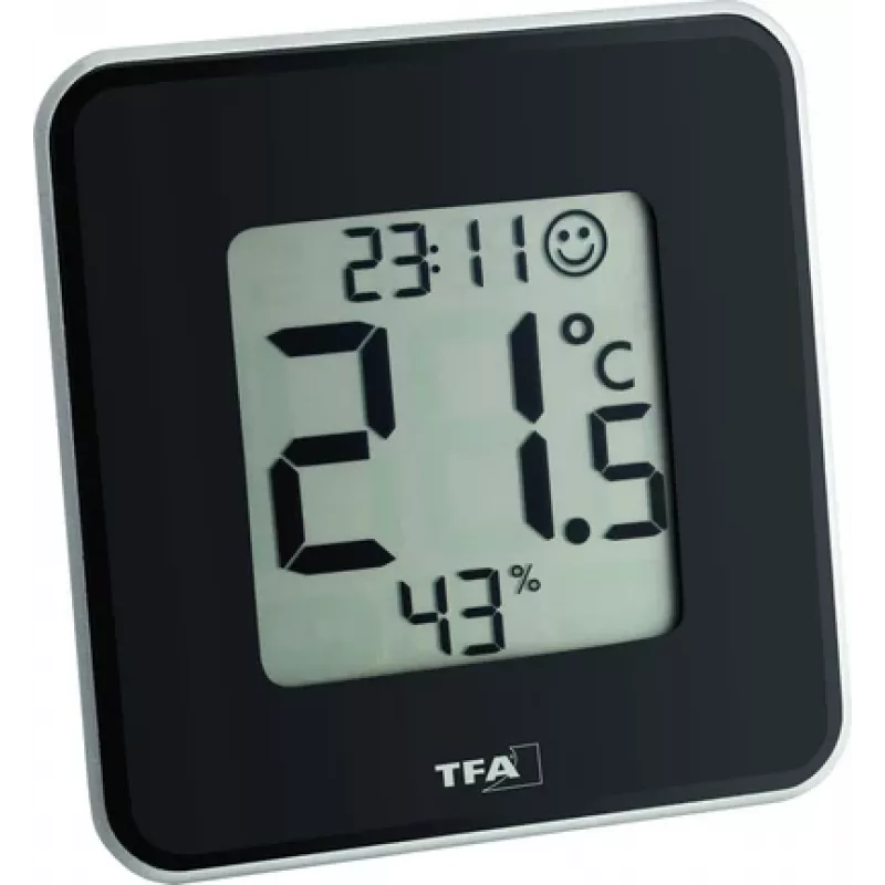 TFA Dostmann 30.5021.01 Style termo-higrómetro digital negro (30.010.425)