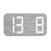 TFA Dostmann 60.2042.02 Despertador de cuarzo blanco, gris con 3 alarmas y pantalla grande
