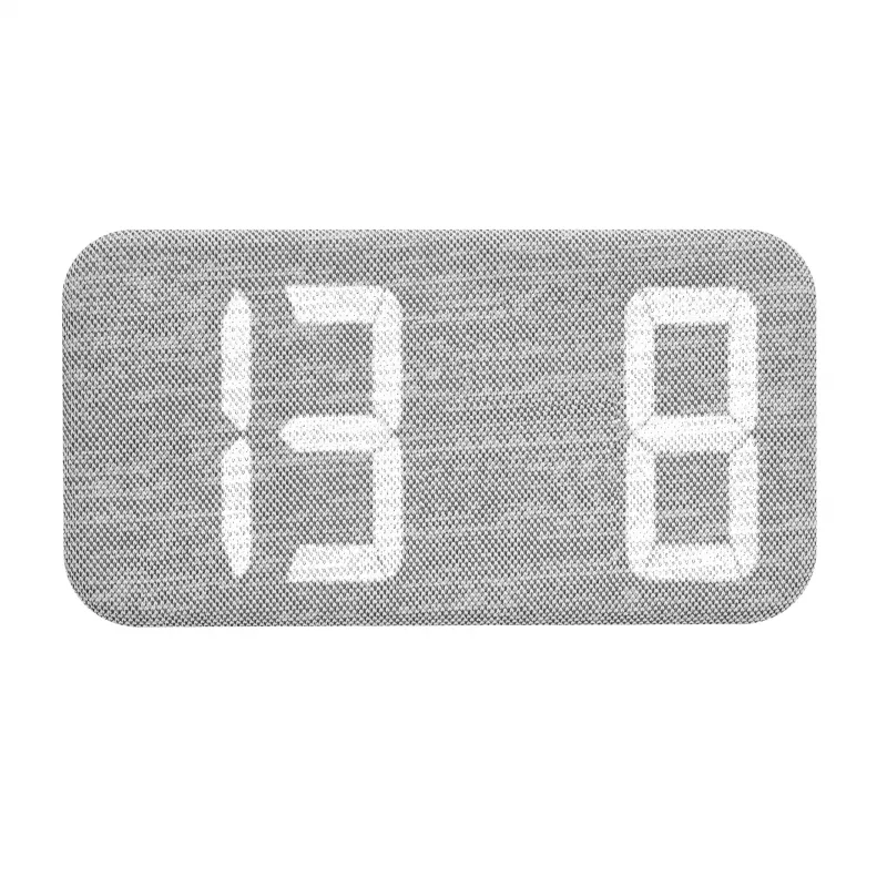 TFA Dostmann 60.2042.02 Despertador de cuarzo blanco, gris con 3 alarmas y pantalla grande