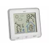 TFA Dostmann LIFE Estación meteorológica radiocontrolada con previsión 12-24 h, LCD en color, temperatura y humedad interior/exterior, reloj DCF-77, alarma de heladas, 1 sensor incluido – negro 35.1153.02