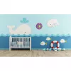 TFA Dostmann 60.3015.11 Reloj de pared de diseño, lila, cuarzo silencioso, 25 cm
