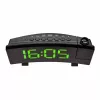 TFA Dostmann Despertador radiocontrolado con proyección y función de carga USB - Despertador digital - Rectangular - Negro - Plástico - Hora - LED (60.5015.04)