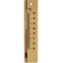 TFA Dostmann Termómetro interior analógico, madera de haya, -20 a +50 °C, montaje en pared 12.1053.05