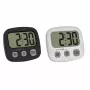 TFA Dostmann Set de 2 temporizadores digitales con cronómetro y reloj, negro y blanco (38.2057.40.02)
