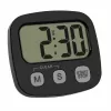 TFA Dostmann Set de 2 temporizadores digitales con cronómetro y reloj, negro y blanco (38.2057.40.02)