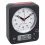 TFA Dostmann Combo Despertador mecánico negro-rojo (60.1511.01)