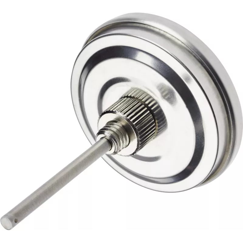 TFA Dostmann 14.1029 Termómetro analógico de acero inoxidable para frigorífico y congelador, esfera analógica, -30 a +30 °C, 52 mm de diámetro
