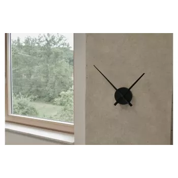 TFA Dostmann Reloj de pared de cuarzo 60.3036.01 negro 96 mm x 310 mm x 33 mm