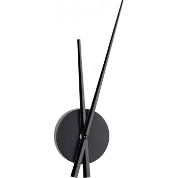 TFA Dostmann Reloj de pared de cuarzo 60.3036.01 negro 96 mm x 310 mm x 33 mm