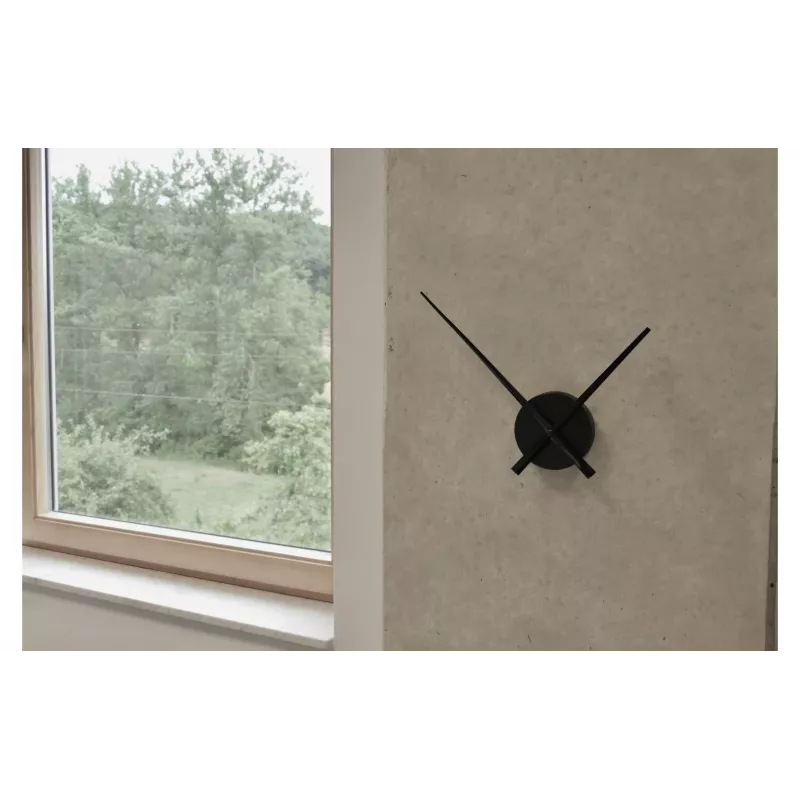 TFA Dostmann Reloj de pared de cuarzo 60.3036.01 negro 96 mm x 310 mm x 33 mm