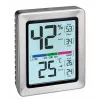 TFA Dostmann EXACTO Termo-higrómetro digital plateado 30.5047.54.K