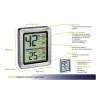 TFA Dostmann EXACTO Termo-higrómetro digital plateado 30.5047.54.K