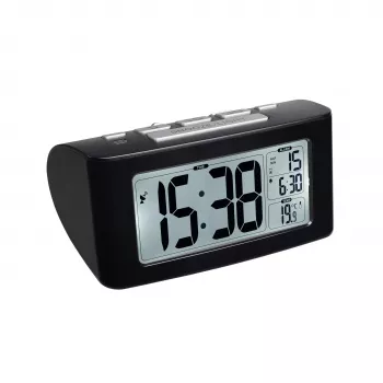 TFA Dostmann Despertador radiocontrolado 60.2532.01 negro