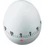 TFA DOSTMANN Temporizador de cocina para huevos, mecánico, blanco, 60 minutos, alarma de campana, 60 x 74 mm 38.1002