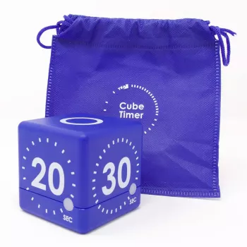 TFA Dostmann Timer CUBE Temporizador digital cúbico, azul 38.2036.06