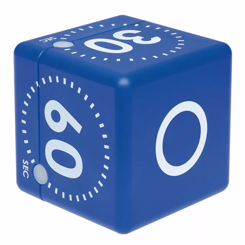 TFA Dostmann Timer CUBE Temporizador digital cúbico, azul 38.2036.06