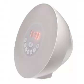 TFA Dostmann 60.2019.02 Despertador de cuarzo blanco