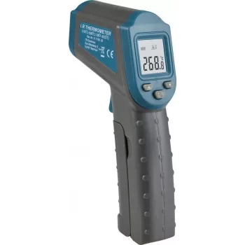 TFA Dostmann RAY Termómetro infrarrojo de fiebre sin contacto, 32,0-42,9 °C corporal, 0-100 °C objeto, 25 memorias, LCD iluminado, modo silencioso (31.1136.20)