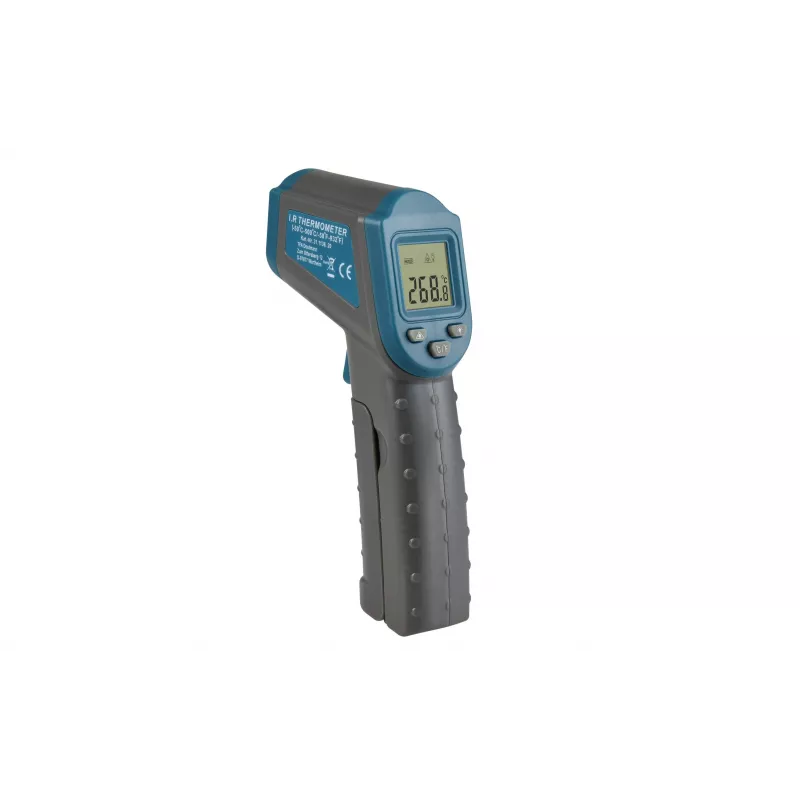 TFA Dostmann RAY Termómetro infrarrojo de fiebre sin contacto, 32,0-42,9 °C corporal, 0-100 °C objeto, 25 memorias, LCD iluminado, modo silencioso (31.1136.20)