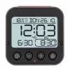 TFA Dostmann 60.2550.01 Despertador radiocontrolado negro con dos alarmas