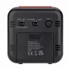 TFA Dostmann 60.2550.01 Despertador radiocontrolado negro con dos alarmas