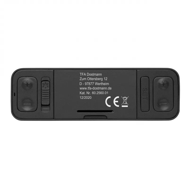 TFA Dostmann 60.2560.10 Despertador radiocontrolado antracita