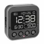 TFA Dostmann 60.2552.01 Despertador radiocontrolado negro con doble alarma