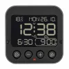 TFA Dostmann 60.2552.01 Despertador radiocontrolado negro con doble alarma