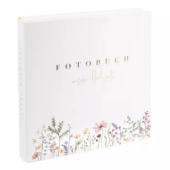Goldbuch Blütenliebe Álbum de fotos de boda 30x31, 60 páginas blancas, portada floral 08 044