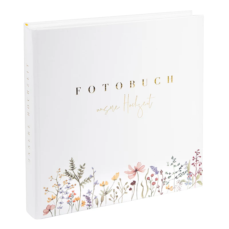 Goldbuch Blütenliebe Álbum de fotos de boda 30x31, 60 páginas blancas, portada floral 08 044