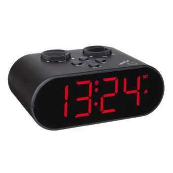TFA Dostmann 60.2551.01 Despertador radiocontrolado negro