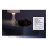 TFA Dostmann 60.2551.01 Despertador radiocontrolado negro