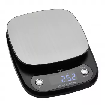 TFA Dostmann APPLE PIE Báscula de cocina digital, capacidad 5 kg, división 1 g, antracita 50.2005.10
