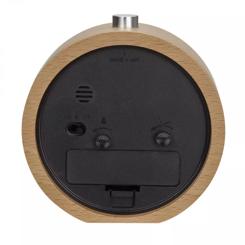 TFA Dostmann 60.1039.05 Despertador de cuarzo madera de haya