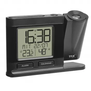 TFA Dostmann 60.5017.01 despertador radiocontrolado negro