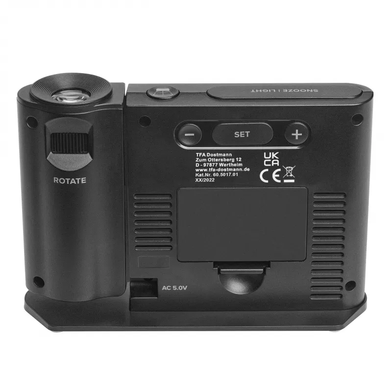 TFA Dostmann 60.5017.01 despertador radiocontrolado negro