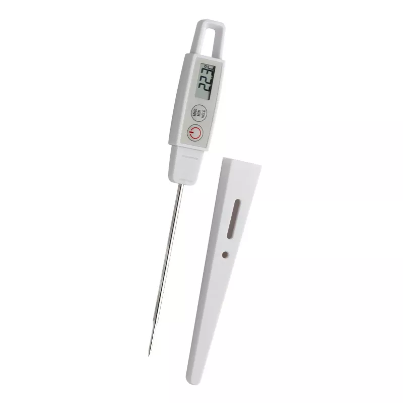 TFA Dostmann 30.1040.K termómetro de cocina calibrado (ISO) con apagado automático, HACCP y EN 13485, control de temperatura en el centro