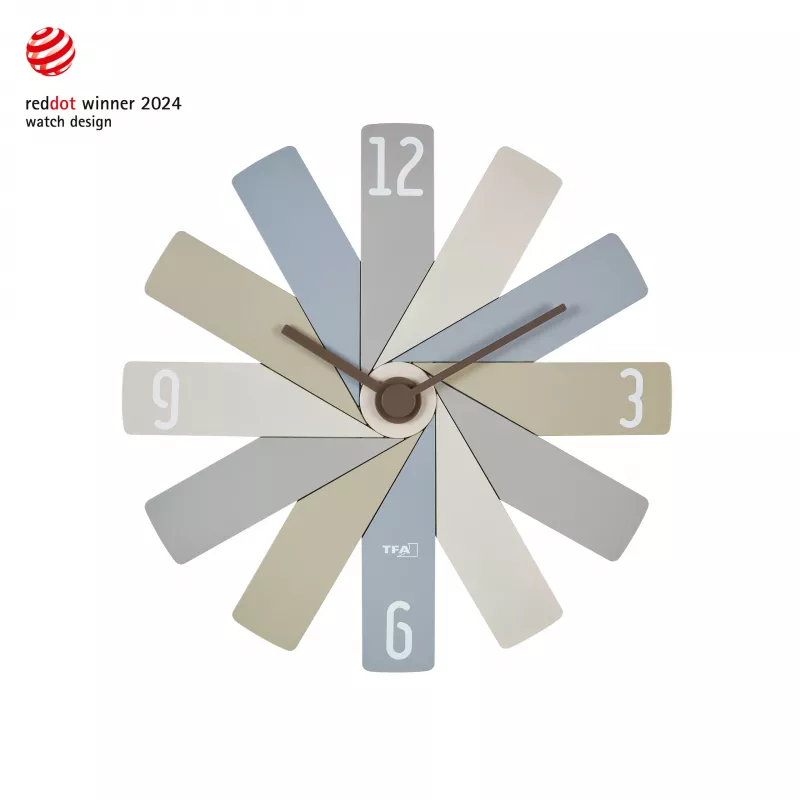 TFA Dostmann 60.3020.30 reloj de pared de cuarzo 400 mm multicolor movimiento silencioso
